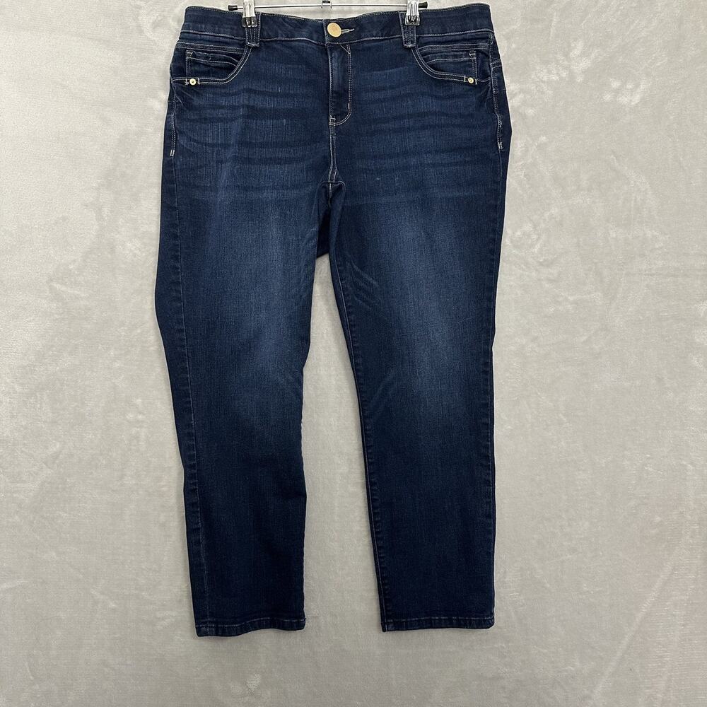 Democracy Ab Solution Skinny Jeans Stretch Womens Size 18 (Fits 36x27) —READ‎
